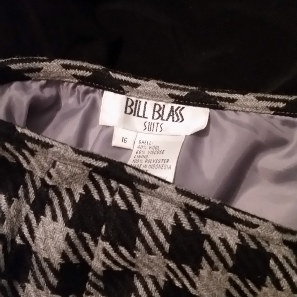 Vintage Bill Blass Houndstooth suit Size 16 - Picture 8 of 8